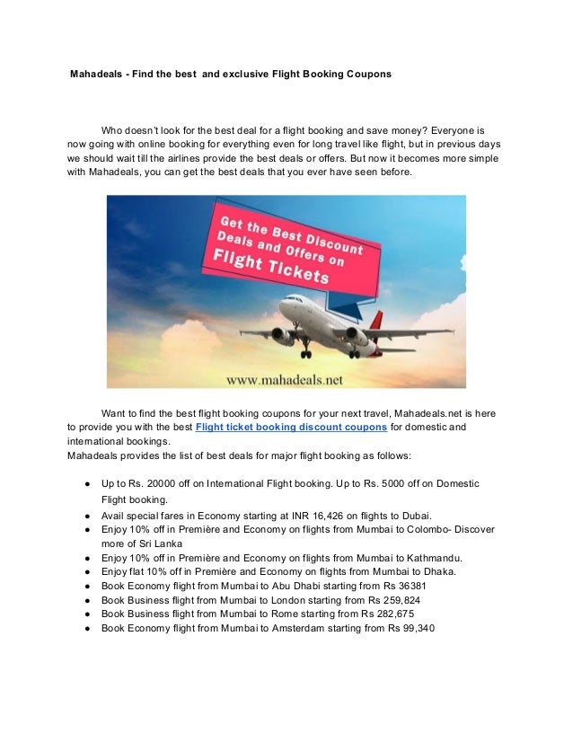best deals on tickets to india